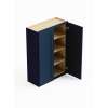 SMW2742-ASM-FR01-NB Framington 27-in x 12-in x 42-in Assembled Remington Double Door Wall Cabinet, Navy Blue