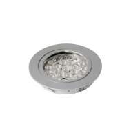 HD LED 24V 1.65W Recess-Surface Puck Light Aluminum in Cool White