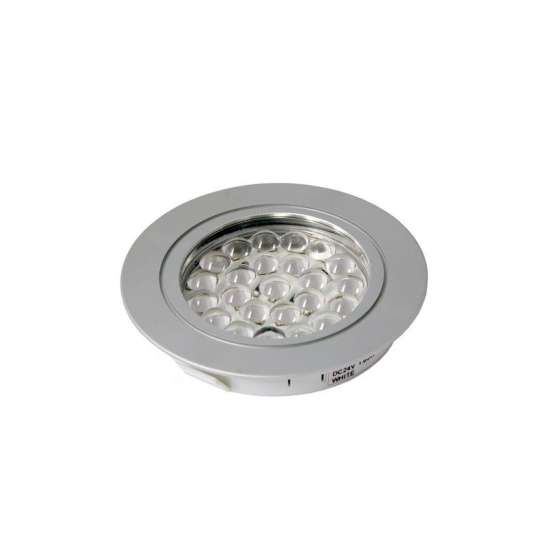 HD LED 24V 1.65W Recess-Surface Puck Light Aluminum