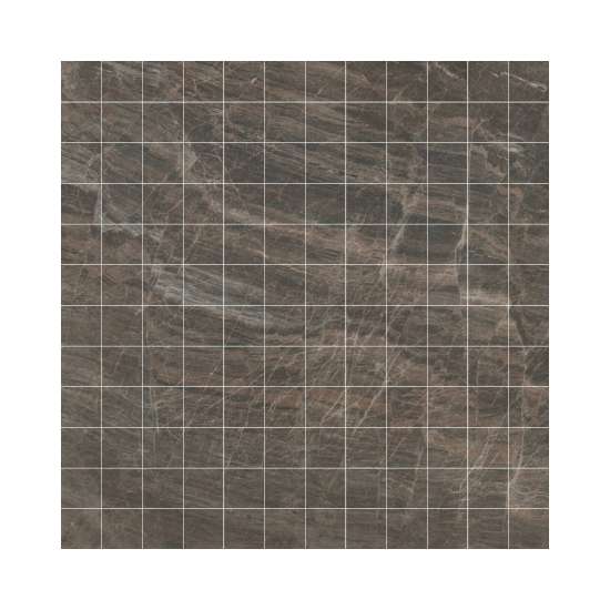 1x1 Mosaic Floor Tile 12X12 Brown (1 Piece)