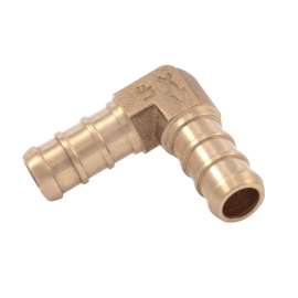 UC246LFA ELBOW 3/8 BRASS UC246LFA PEX BARBXBARB LEAD FREE