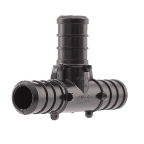 UP362A TEE 1/2 PLASTIC PEX UP362A BARBXBARBXBARB POLYMER