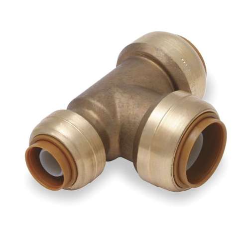 Metal Reducing Tee, DZR Brass Body Material, Tube Connection Type