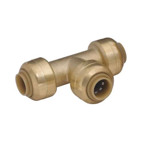 Metal Tee, DZR Brass Body Material, Tube Connection Type