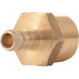 UC139LFA ADAPTER 3/4X1 BRASS THREAD PEX UC139LFA BARBXMNPT LEAD FREE