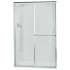 Deluxe 39 To 44-In X 65.5-In Framed Sliding Alcove Shower Door With Pebbled Glass