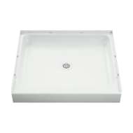 Ensemble 72101100-0 Shower Base 34-in L x 36-in W with Center Drain in White