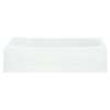 60-in L x 29-in W Oval In Rectangle Skirted Bathtub with Right-Hand Drain in White