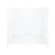 60.25-in x 30-in x 60-in Vikrell Bathtub Wall Surround in White