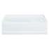 16-in x 36-in x 60.25-in Vikrell Oval in Rectangle Skirted Bathtub with Left-Hand Drain in White