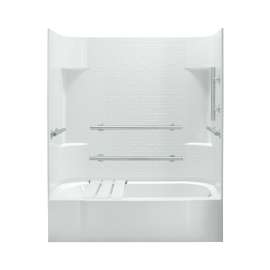 Accord Vikrell 60.25-In X 30.5-In X 72-In Bathtub And Wall Surround With Right Hand Drain