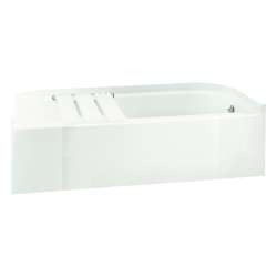 15-in x 30.5-in x 60.25-in Vikrell Rectangular Skirted Bathtub with Right-Hand Drain