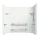 Accord 71144123-0 Vikrell Bathtub Walls and Surrounds in White