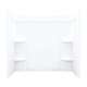55-in x 60-in x 33.25-in Vikrell Bathtub Wall Surround in White