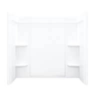 Ensemble 71374100-0 55-in x 60-in x 31.25-in Vikrell Bathtub Wall Surround in White