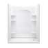 32-in W 60-in L x 74.5-in H 4-Piece Shower Stall with Age-in-Place Backers in White