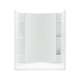 77-in x 36-in x 48-in Vikrell Wall and Floor 4-Piece Alcove Shower Kit in White