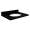 31in x 22in 2cm Thick Granite Vanity Top with Butterfly Edge Profile in Absolute Black