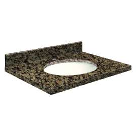 31in x 22in 2cm Thick Granite Vanity Top with Bevel Edge Profile