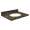 31in x 22in 2cm Thick Granite Vanity Top with Butterfly Edge Profile and 4in Spread Faucet Holes in Baltic Brown