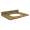 25in x 22in 2cm Thick Granite Vanity Top with Butterfly Edge Profile in India Gold