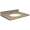 25in x 19in 2cm Thick Marble Vanity Top with Bevel Edge Profile in Java Coast