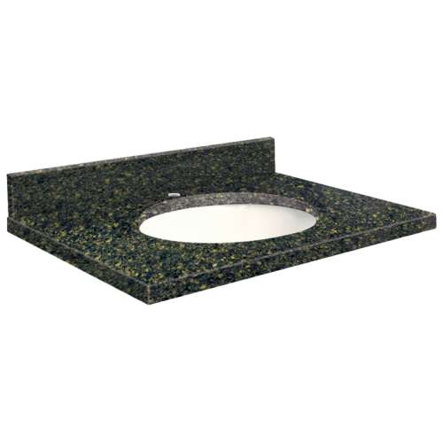 25in x 22in 2cm Thick Quartz Vanity Top with Bevel Edge Profile in Manchester Square
