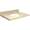 31in x 22in 2cm Thick Quartz Vanity Top with Butterfly Edge Profile and 4in Spread Faucet Holes in Natures Path