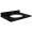 31in x 22in 2cm Thick Quartz Vanity Top with Butterfly Edge Profile in Notte Black