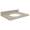 31in x 22in 2cm Thick Quartz Vanity Top with Bevel Edge Profile in Olympia Grey