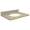 31in x 22in 2cm Thick Quartz Vanity Top with Eased Edge Profile in Sorrento Coast