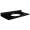 37in x 22in 2cm Thick Granite Vanity Top with Bevel Edge Profile and 4in Spread Faucet Holes in Absolute Black