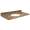 43in x 22in 2cm Thick Granite Vanity Top with Butterfly Edge Profile in India Gold