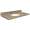 37in x 19in 2cm Thick Marble Vanity Top with Bevel Edge Profile in Java Coast