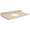 37in x 19in 2cm Thick Marble Vanity Top with Butterfly Edge Profile in Oman Beige