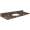 49in x 19in 2cm Thick Granite Vanity Top with Bevel Edge Profile in Baltic Brown