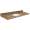 61in x 22in 2cm Thick Granite Vanity Top with Single Bowl, Butterfly Edge Profile in India Gold