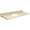 61in x 22in 2cm Thick Quartz Vanity Top with Single Bowl, Butterfly Edge Profile and 8in Spread Faucet Holes in Natures Path
