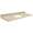 49in x 19in 2cm Thick Marble Vanity Top with Bevel Edge Profile in Oman Beige