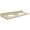 61in x 22in 2cm Thick Quartz Vanity Top with Double Bowl, Eased Edge Profile in Durum Cream