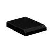 49in x 22in 2cm Thick Granite Vanity Top with Bevel Edge Profile in Absolute Black