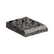 37in x 22in 2cm Thick Quartz Vanity Top with Bevel Edge Profile and 4in Spread Faucet Holes
