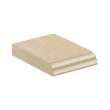 61in x 22in 2cm Thick Quartz Vanity Top with Double Bowl, Butterfly Edge Profile in Durum Cream