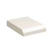 49in x 22in 2cm Thick Quartz Vanity Top with Bevel Edge Profile and 8in Spread Faucet Holes in Milan White