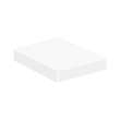 43in x 22in 3cm Thick Quartz Vanity Top with Eased Edge Profile in Nano Crystal