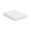 43in x 22in 2cm Thick Quartz Vanity Top with Eased Edge Profile in Natural White
