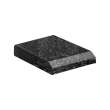25in x 22in 2cm Thick Quartz Vanity Top with Bevel Edge Profile and 4in Spread Faucet Holes