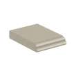 61in x 22in 2cm Thick Quartz Vanity Top with Single Bowl, Butterfly Edge Profile in Olympia Grey