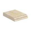 37in x 22in 2cm Thick Marble Vanity Top with Butterfly Edge Profile in Oman Beige