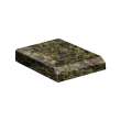 43in x 22in 2cm Thick Granite Vanity Top with Bevel Edge Profile in Sea Green